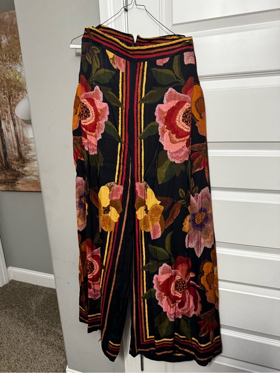 FARM Rio Other - FARM Rio Black Maxi Skirt with Multicolor Floral Embroidery
